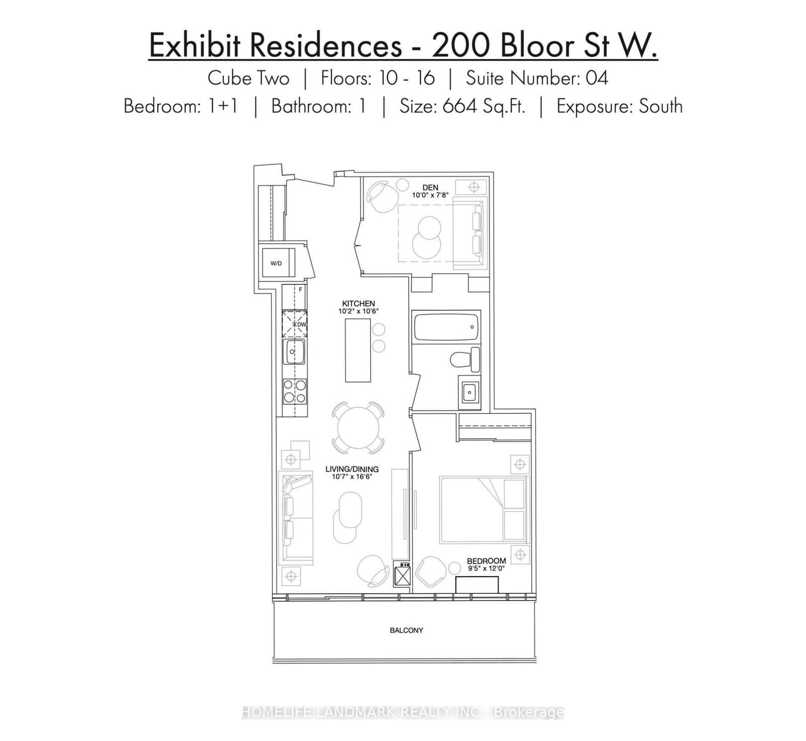 200 Bloor St W, unit 1004 for rent