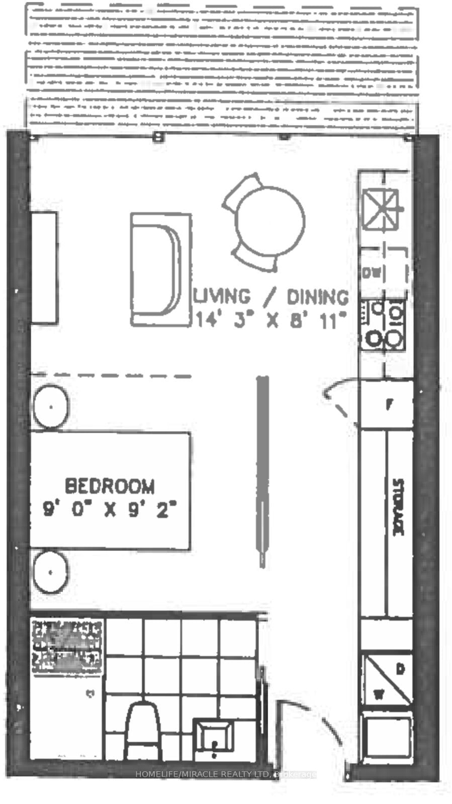 629 King St W, unit 1312 for rent