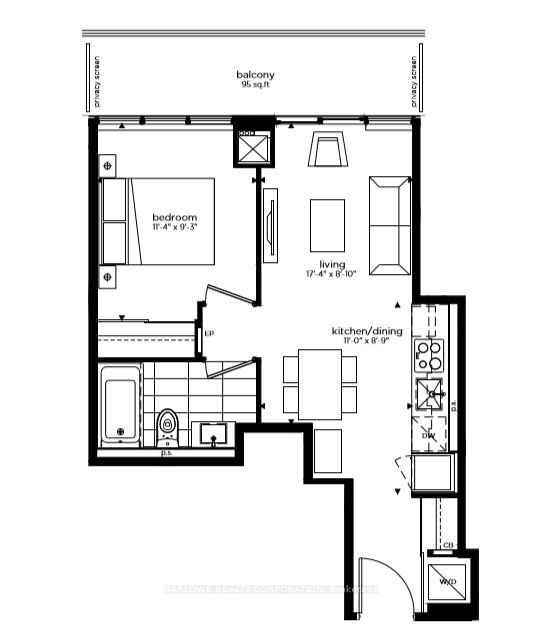 99 Broadway Ave, unit 2007 Nt for rent