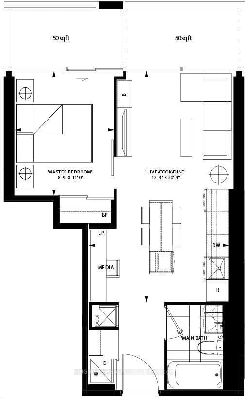 5 Soudan Ave, unit 2708 for rent