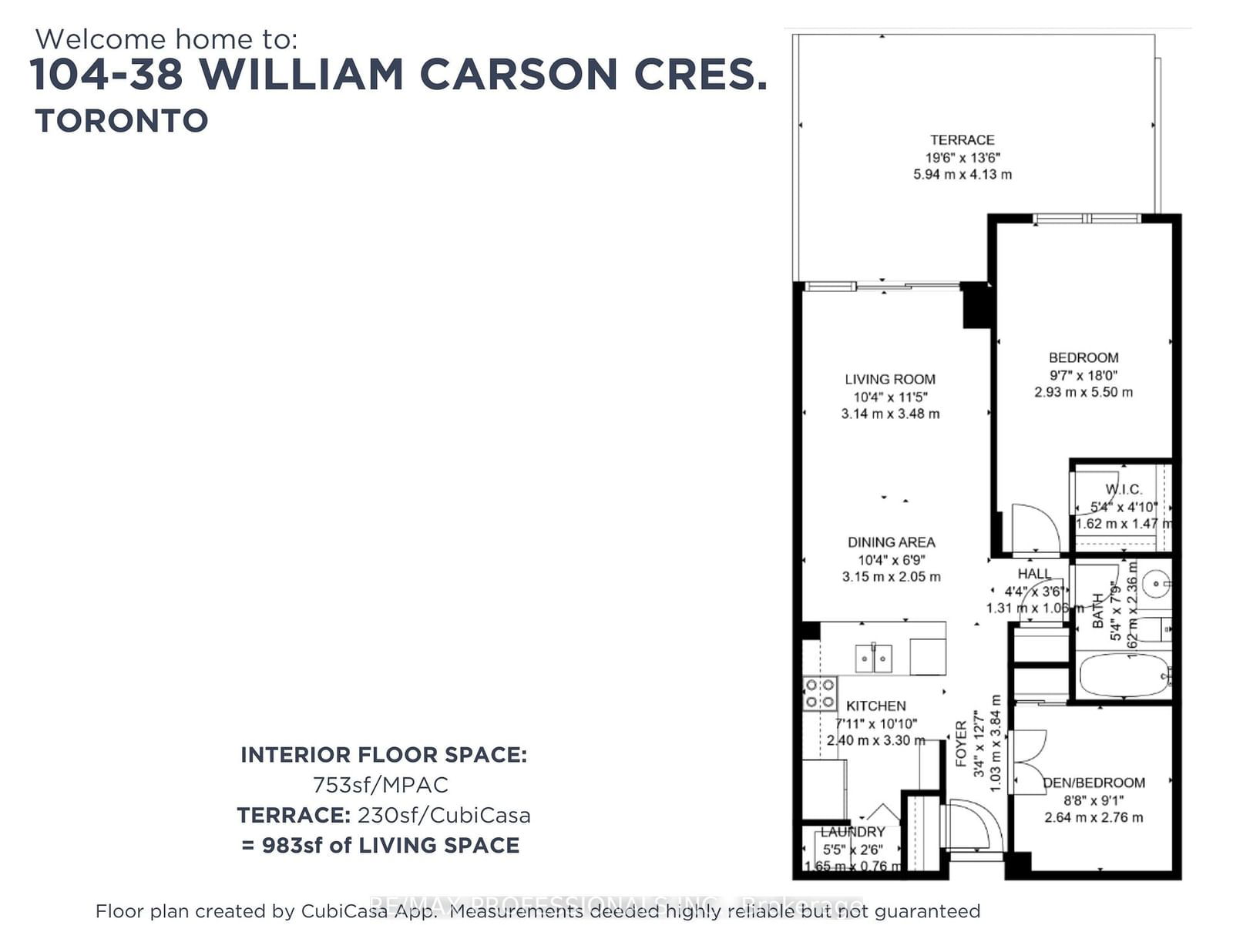 38 William Carson Cres, unit 104 for sale