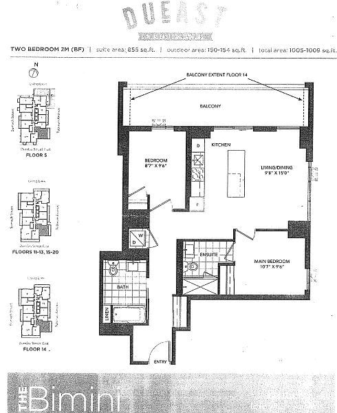 225 Sumach St, unit 1303 for rent