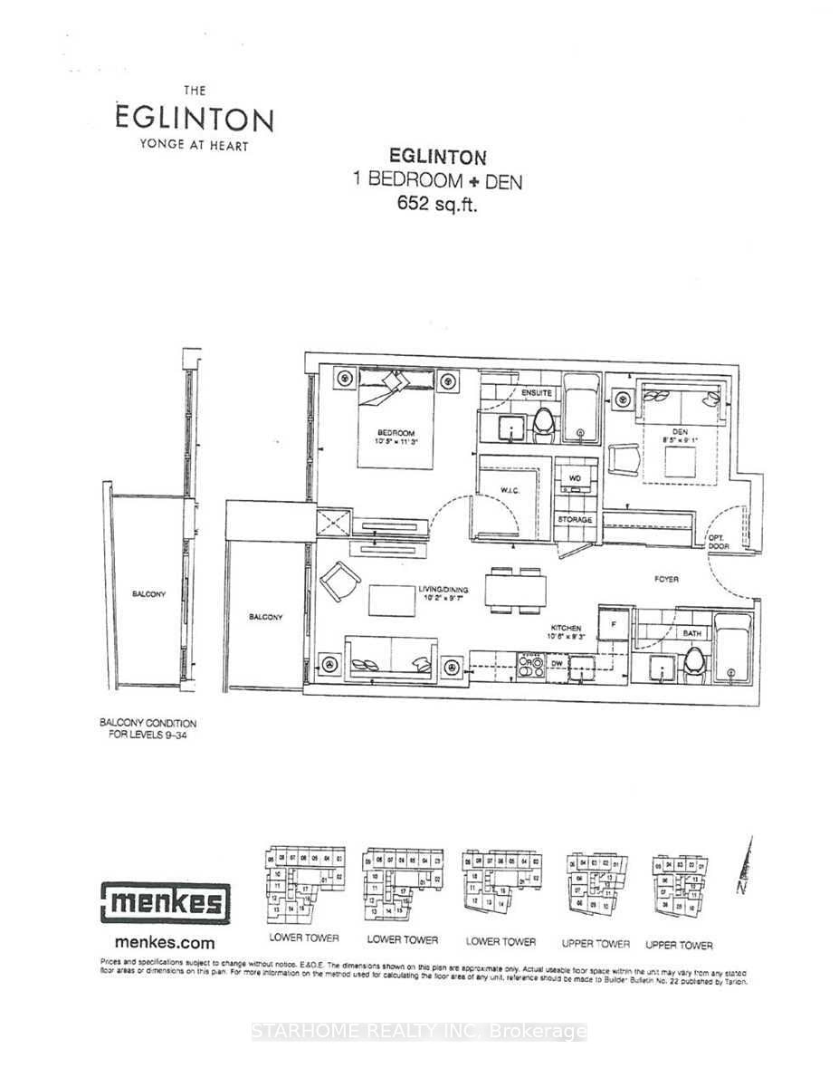 125 Redpath Ave, unit 710 for rent