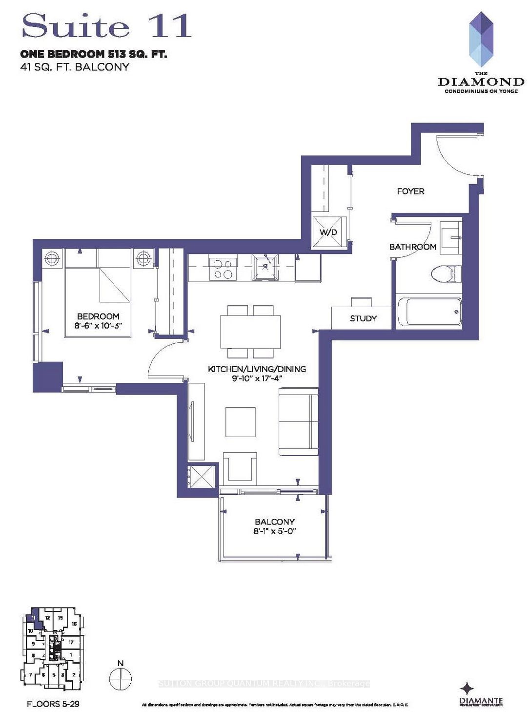 75 Canterbury Pl, unit 2711 for rent