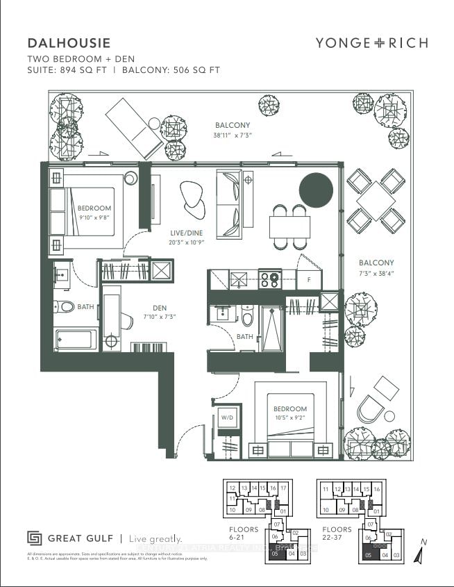 20 Lombard St, unit 3605 for rent