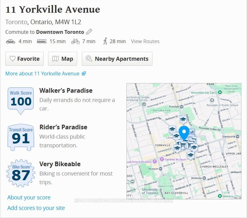 11 Yorkville Ave, unit 1908 for rent