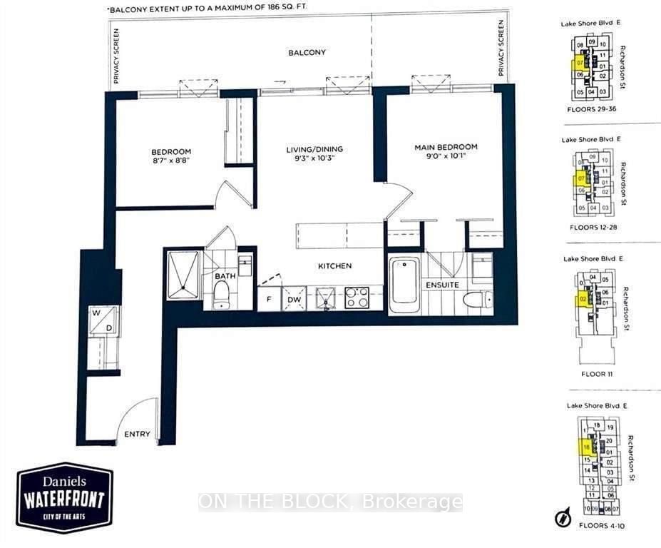 20 Richardson St, unit 3307 for sale