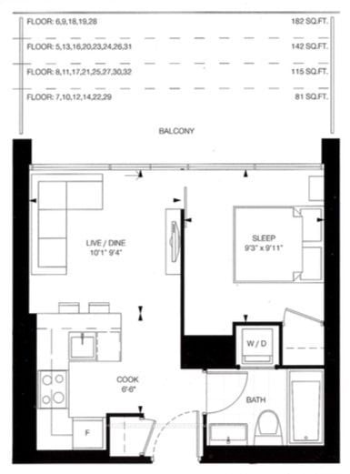 57 St. Joseph St, unit 2909 for rent