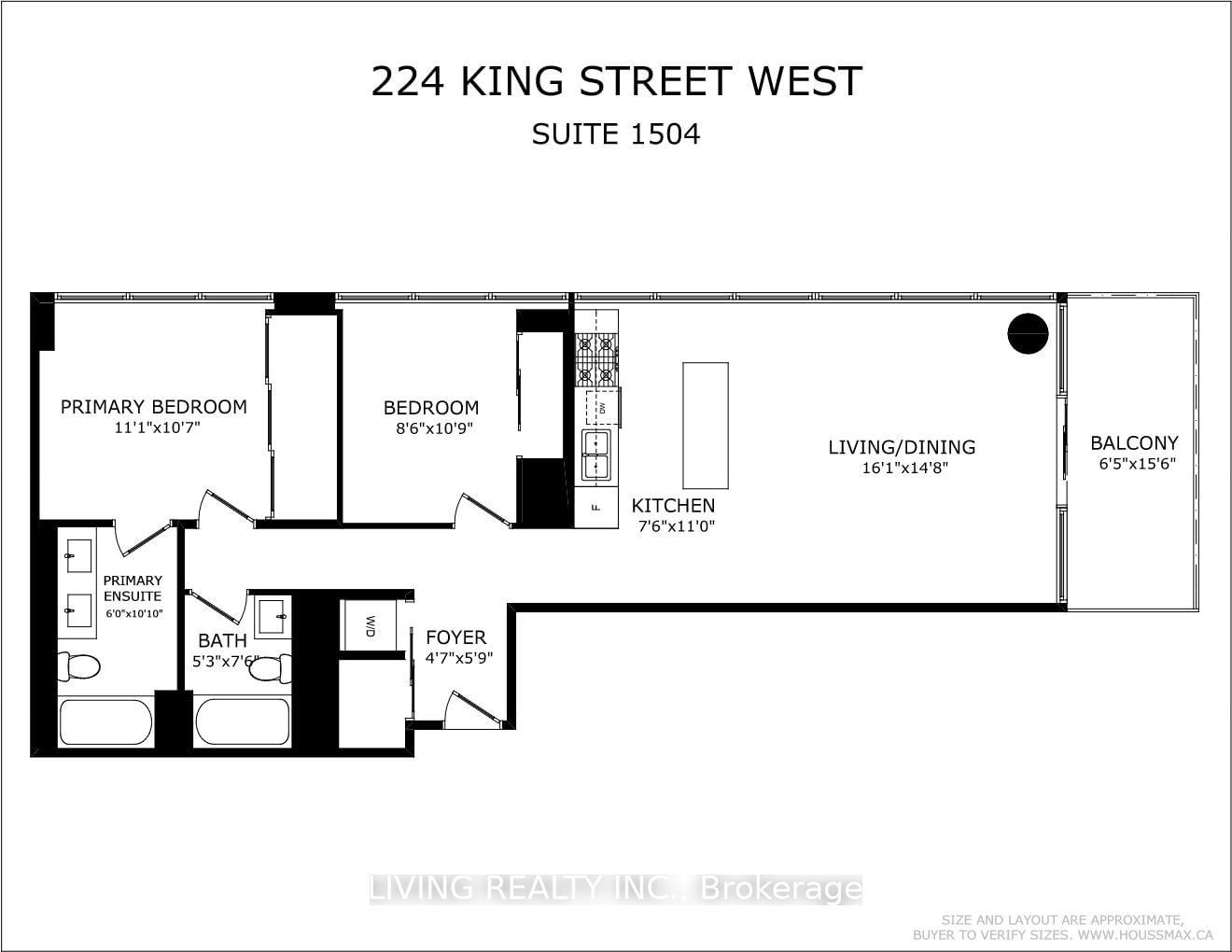 224 King St W, unit 1504 for rent