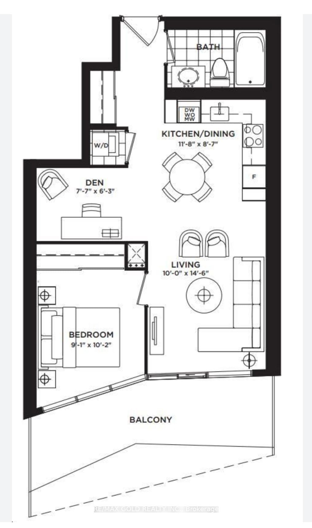 11 Wellesley St W, unit 1204 for rent