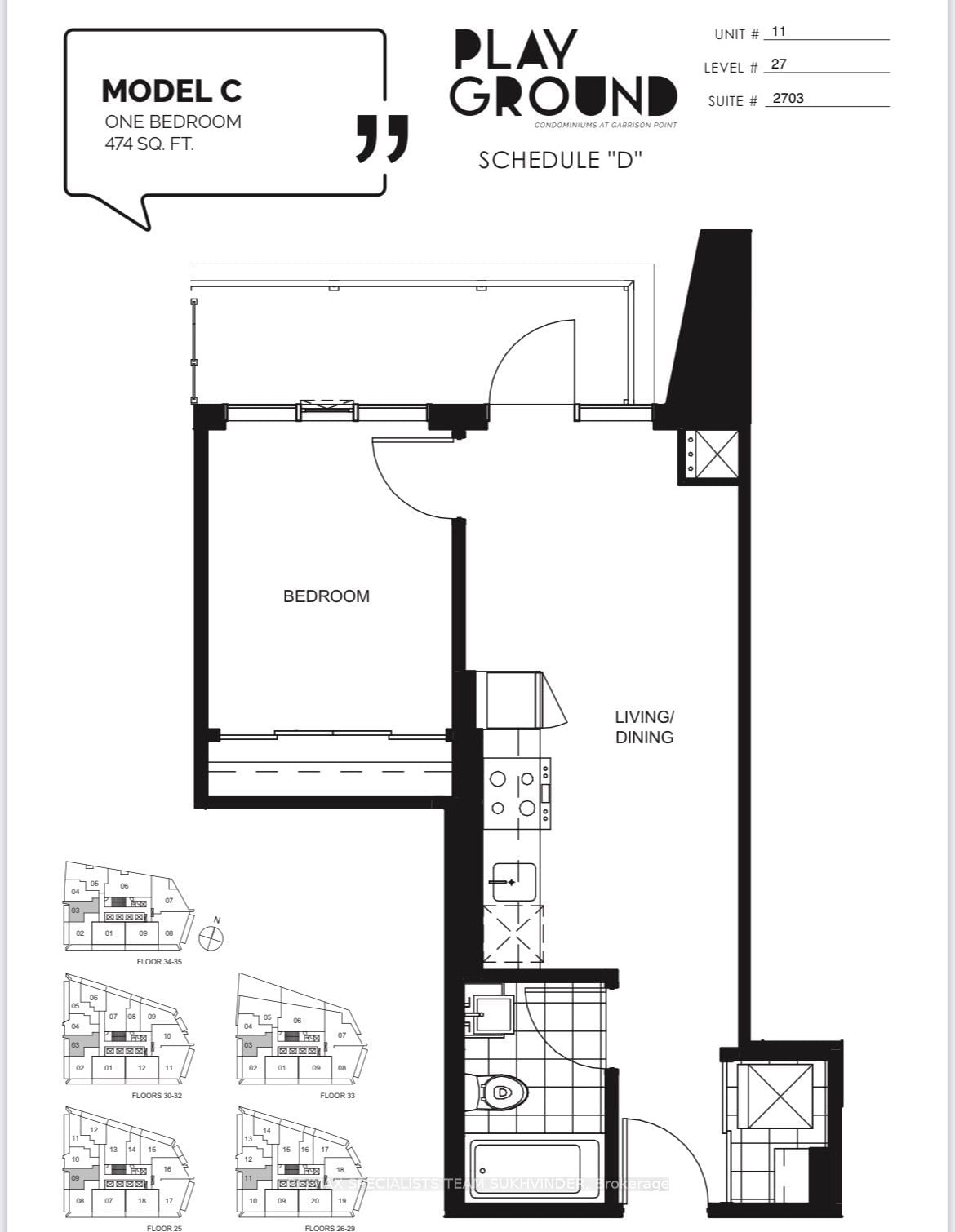 50 Ordnance St, unit 2703 for sale