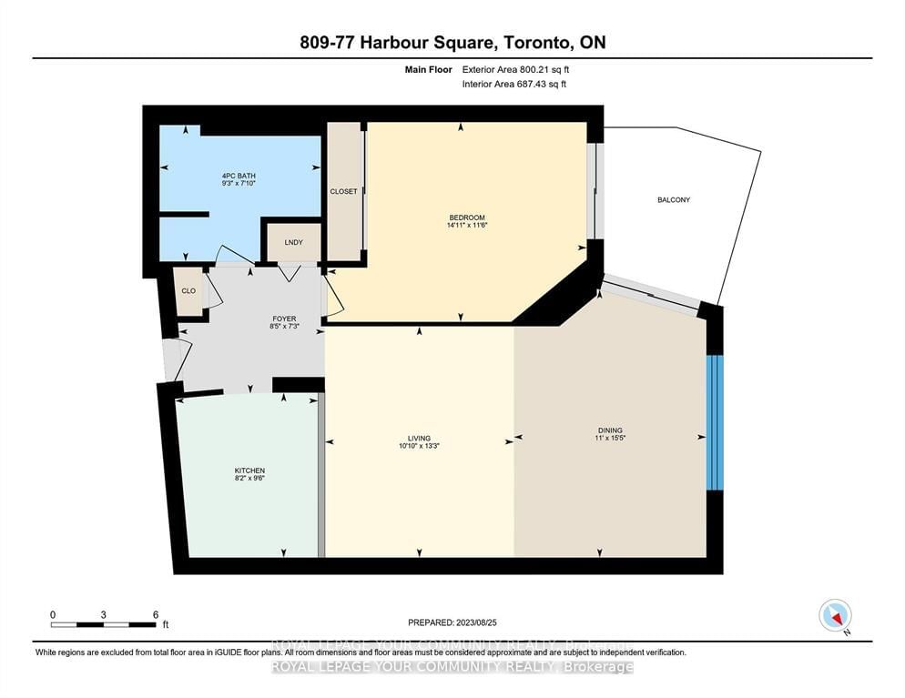 77 Harbour Sq W, unit 809 for rent