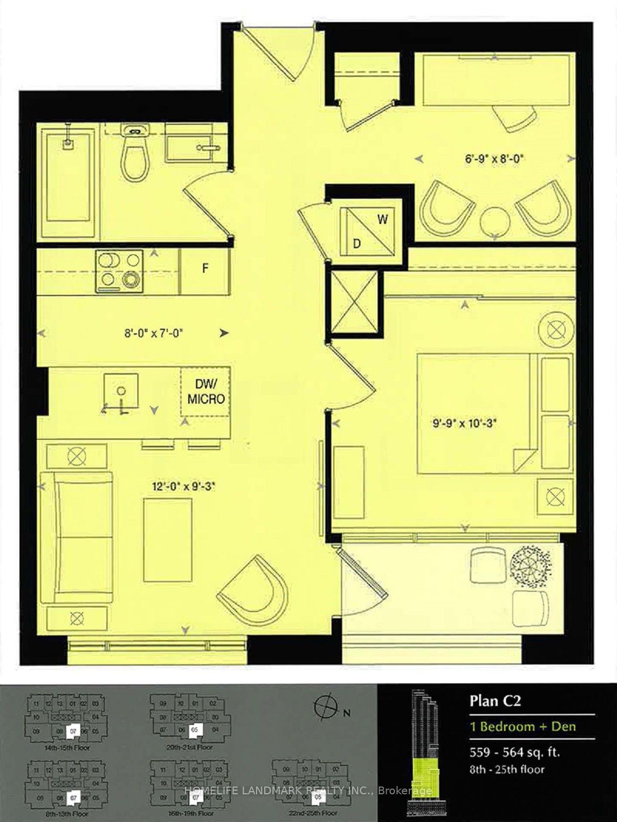 88 Scott St, unit 2005 for rent