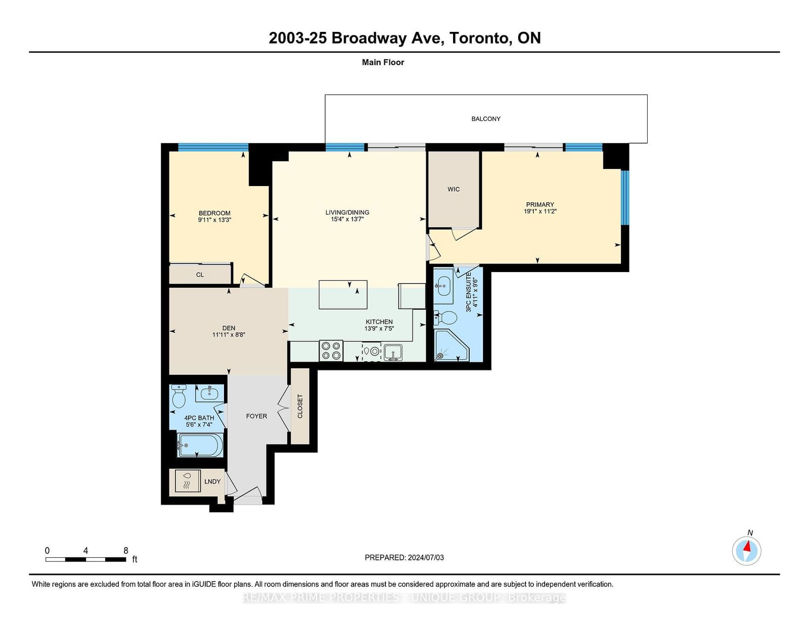 25 Broadway Ave, unit 2003 for sale