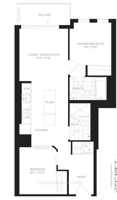 55 Regent Park Blvd, unit 2708 for rent