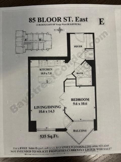 85 Bloor St E, unit 814 for rent