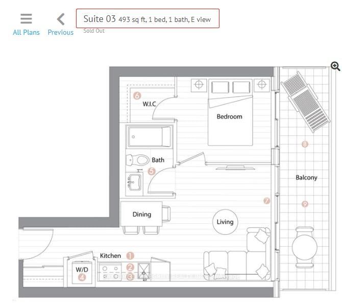 38 Widmer St, unit 1903 for rent