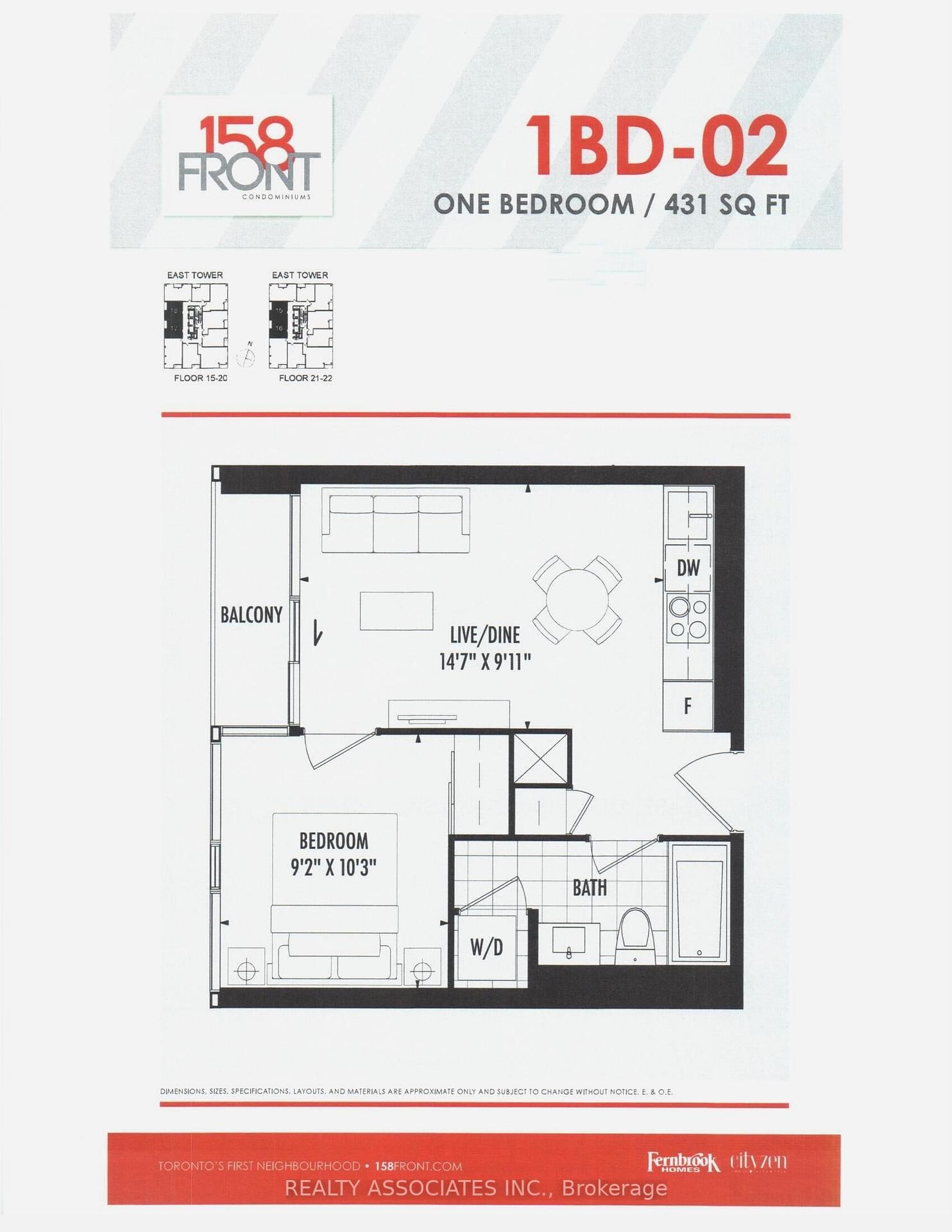 158 Front St E, unit 1816 for rent