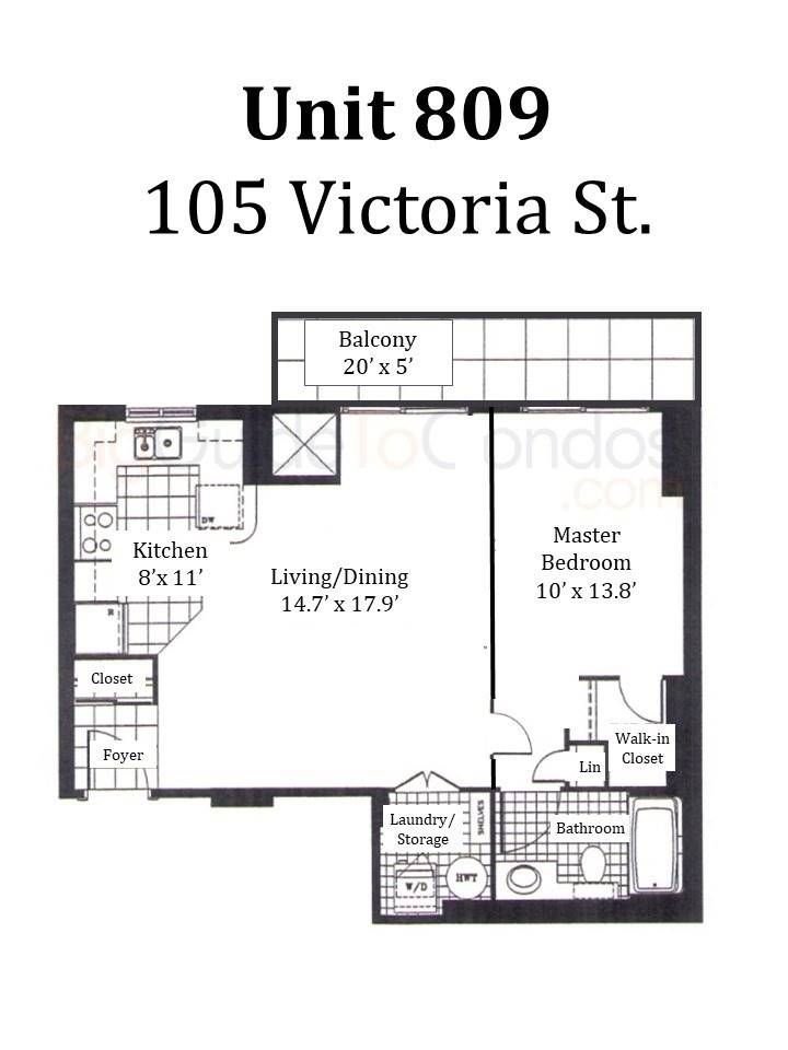 105 Victoria St, unit 809 for sale - image #19