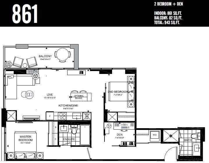 576 Front St W, unit 1508E for rent - image #40