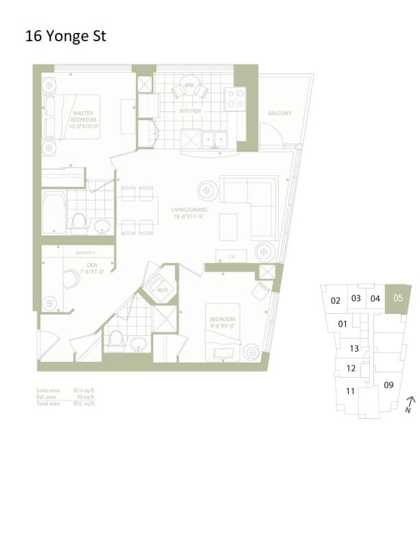 16 Yonge St, unit 1005 for rent in The Waterfront - image #2