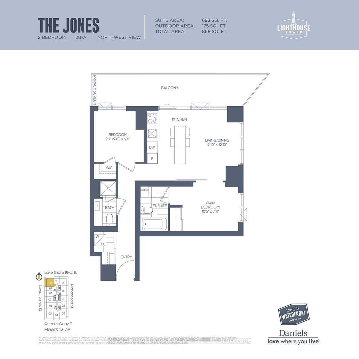 15 Lower Jarvis St, unit 1810 for rent