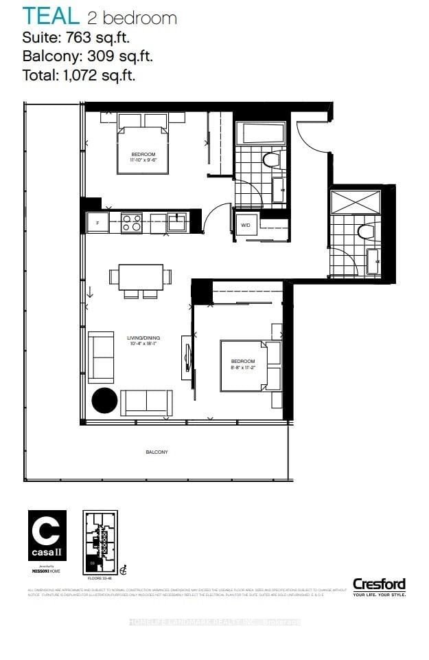 42 Charles St E, unit 3303 for rent - image #4