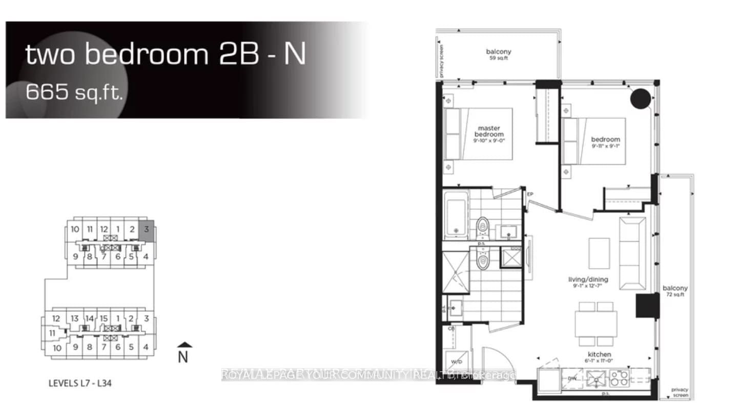 99 Broadway Ave, unit 2303 for rent - image #24