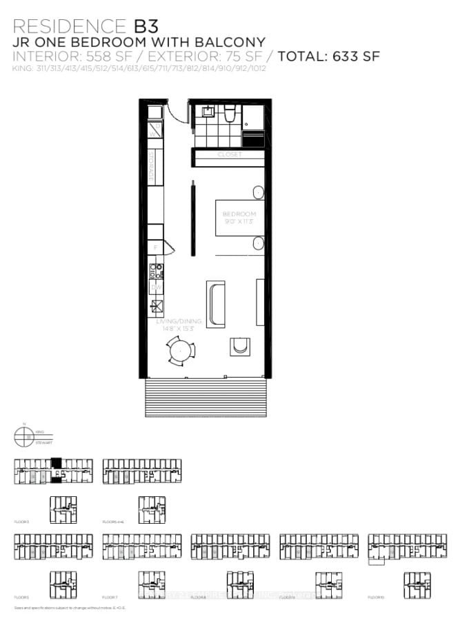 629 King St W, unit 1306 for rent - image #2