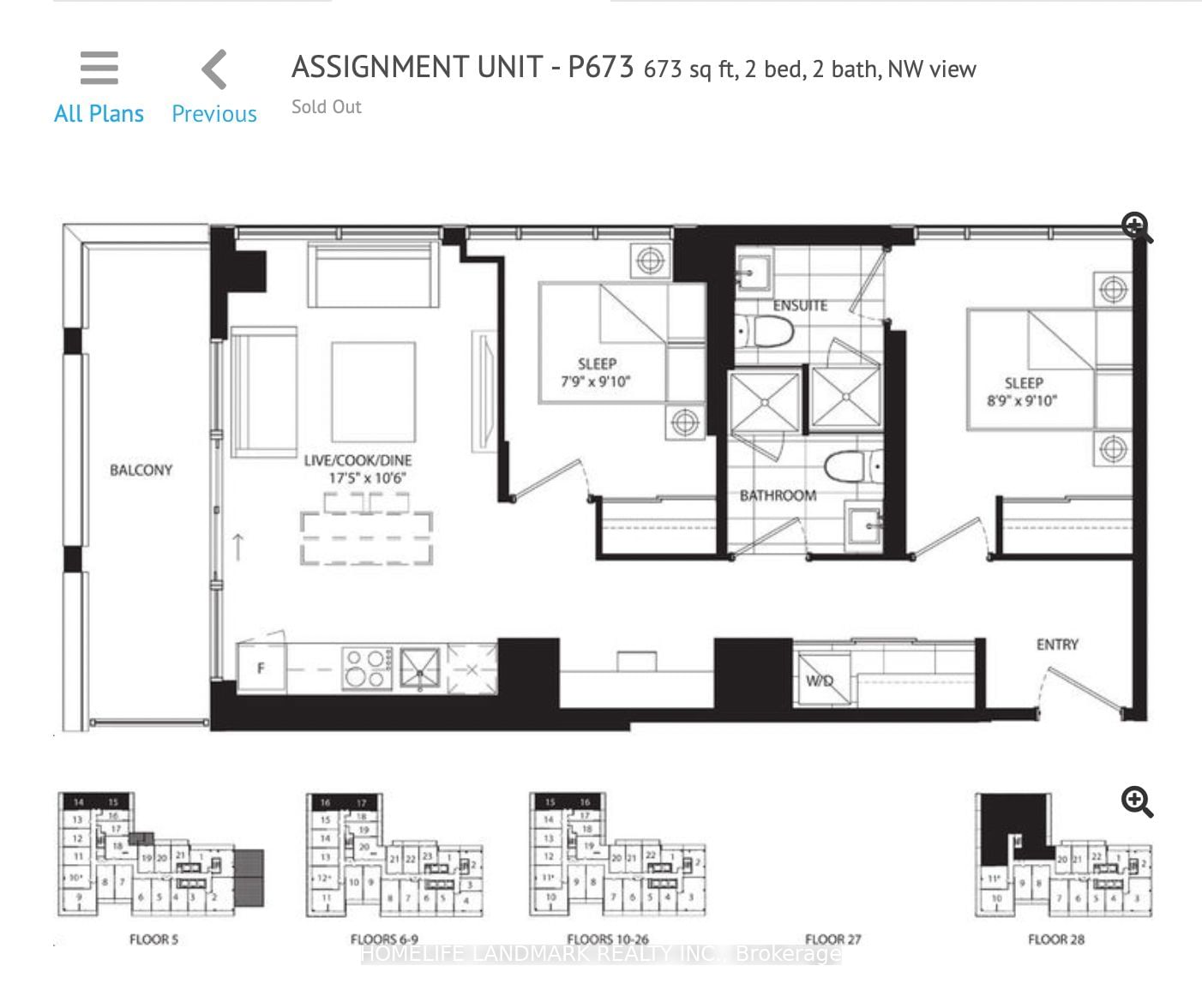 20 Edward St, unit 2715 for rent