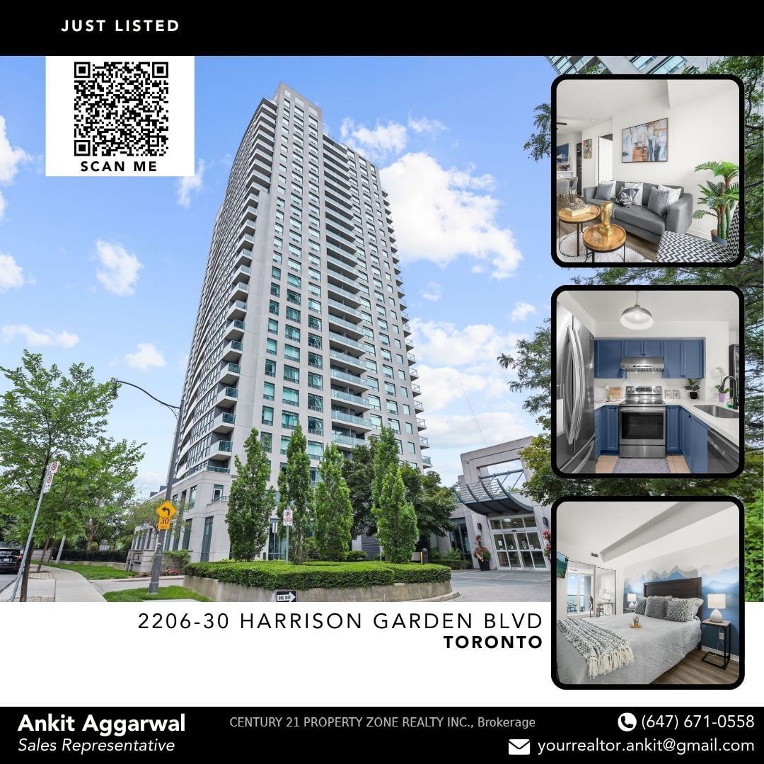 30 Harrison Garden Blvd, unit 2206 for sale