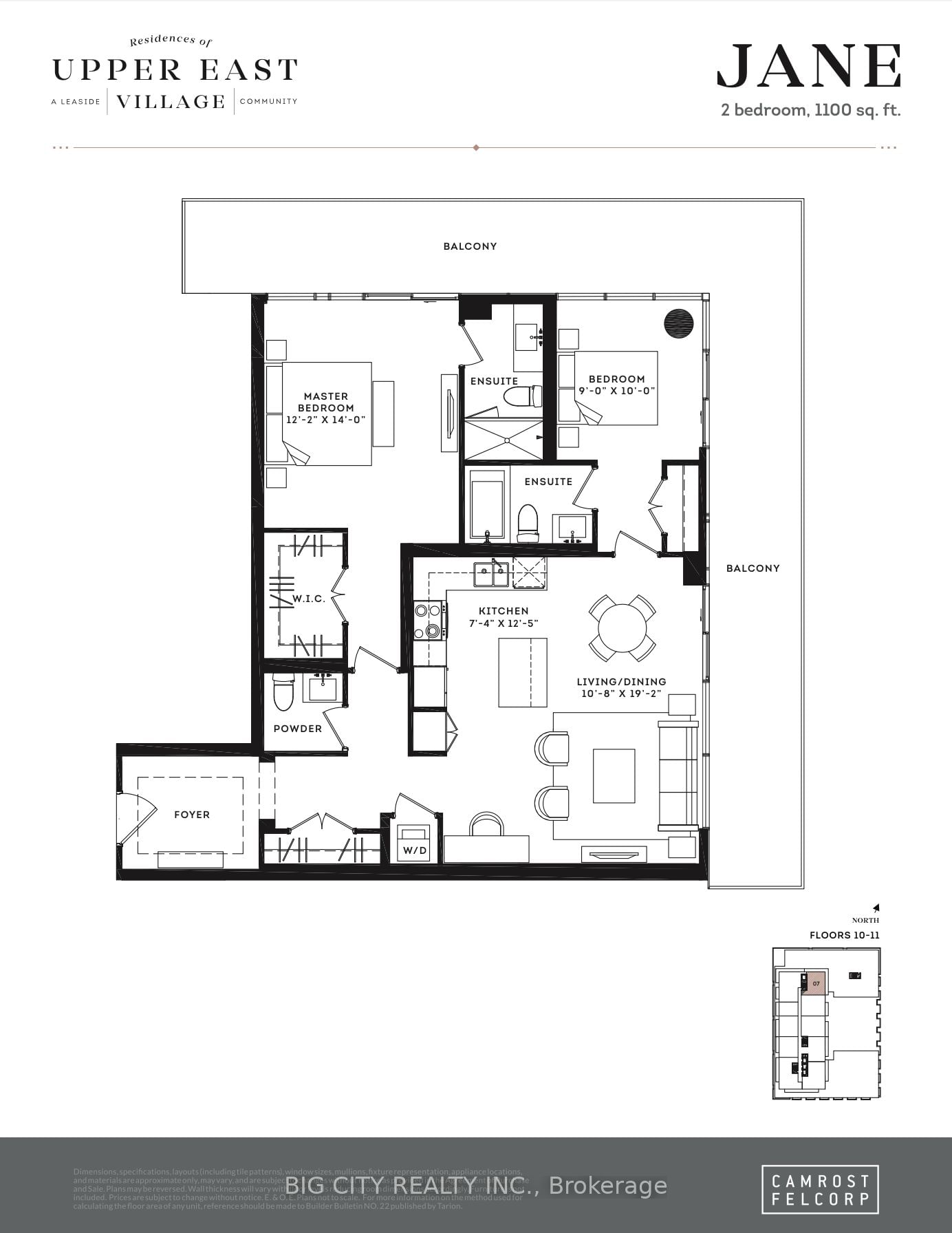 33 Frederick Todd Way, unit 1107 for rent