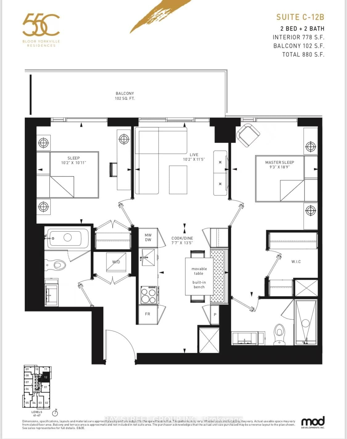 55 Charles St E, unit 4212 for rent - image #12