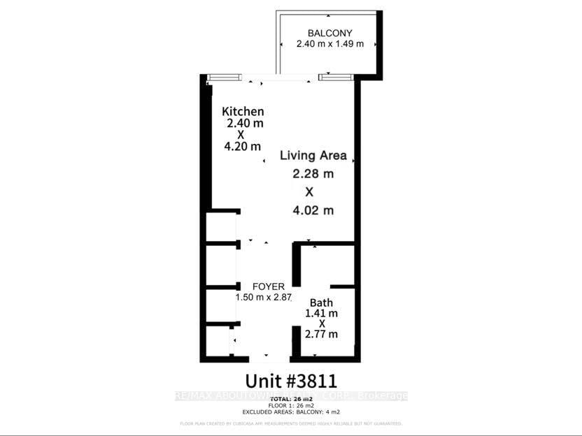 55 Charles St E, unit 3811 for rent