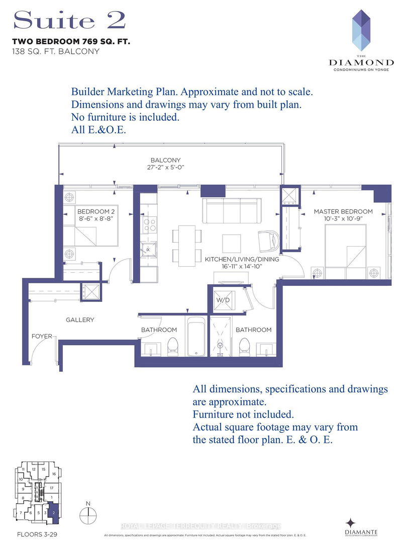 75 Canterbury Pl, unit 802 for rent - image #1