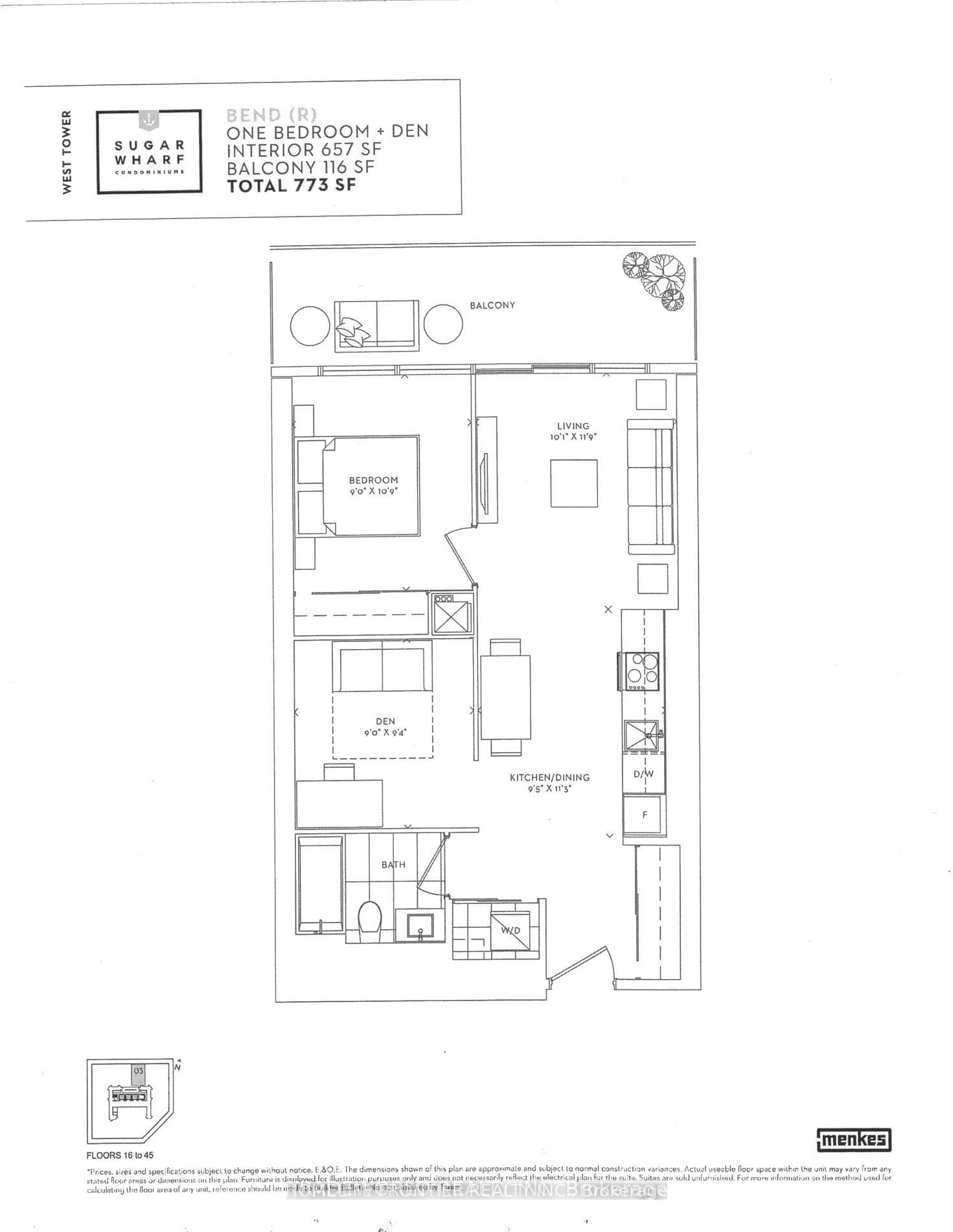 55 Cooper St, unit 3503 for rent