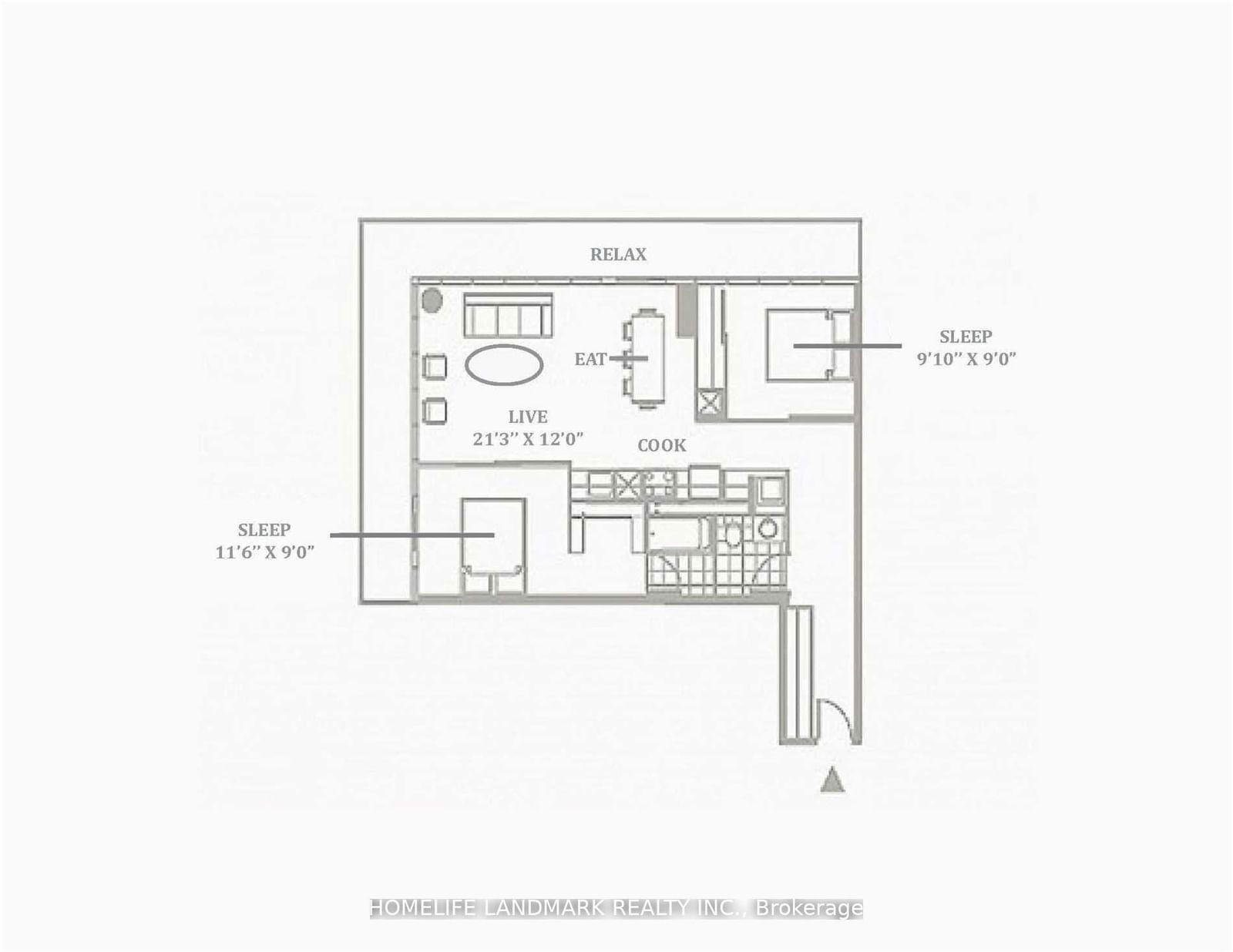 33 Charles St E, unit 2009 for rent