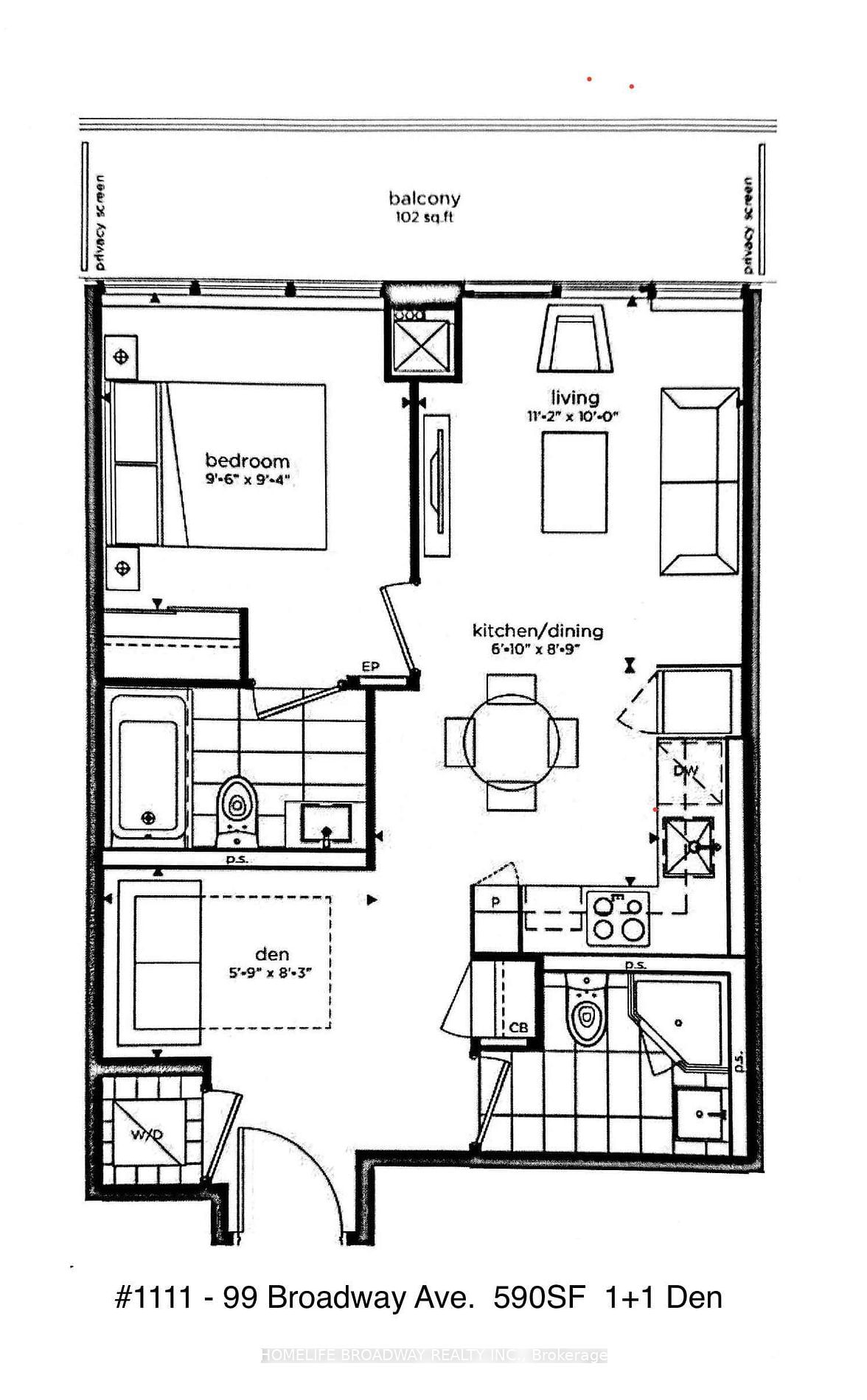 99 Broadway Ave, unit 1111 for rent