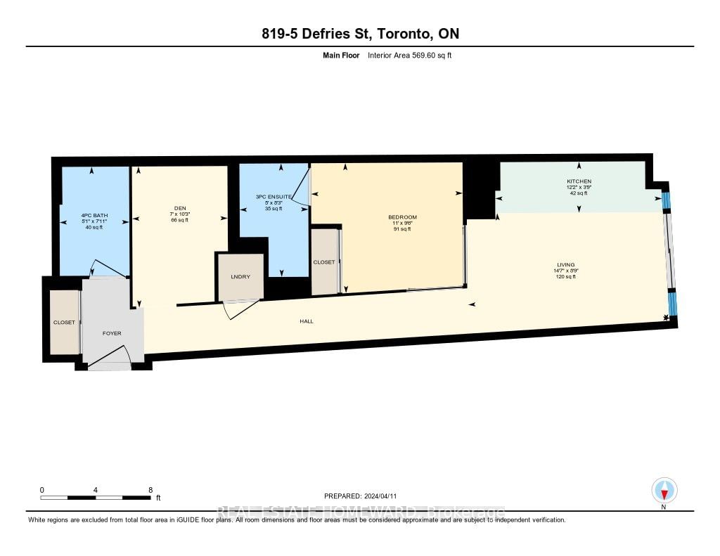 5 Defries St, unit 819 for rent