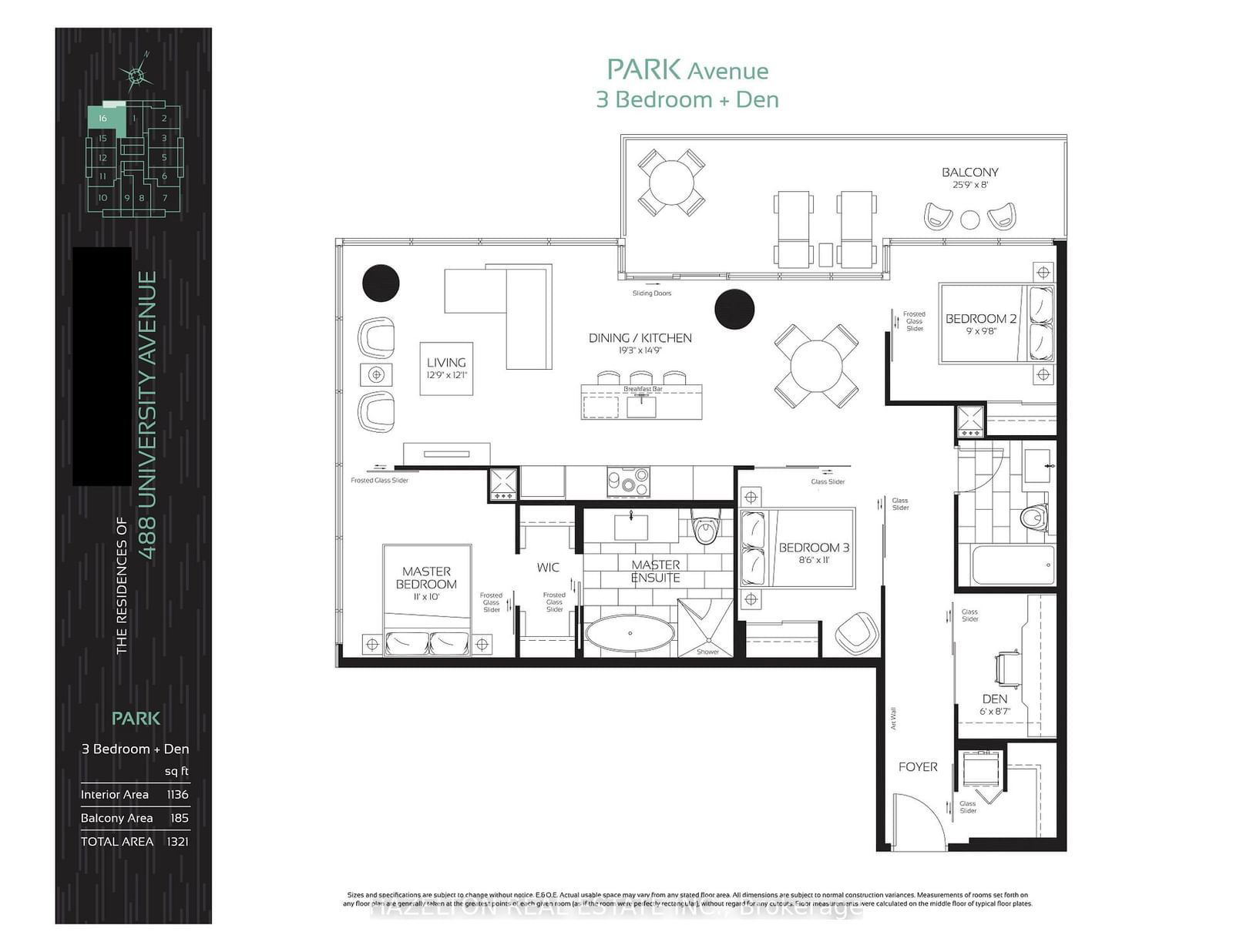 488 University Ave, unit 3416 for rent