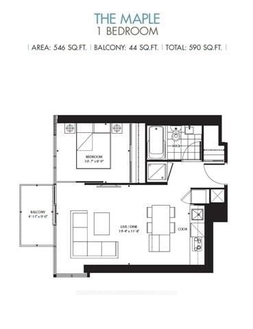 75 St Nicholas St, unit 3105 for rent