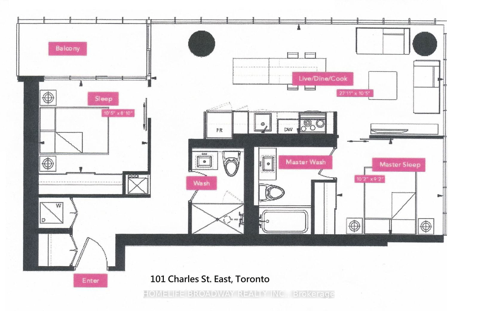 101 Charles St E, unit 4810 for sale