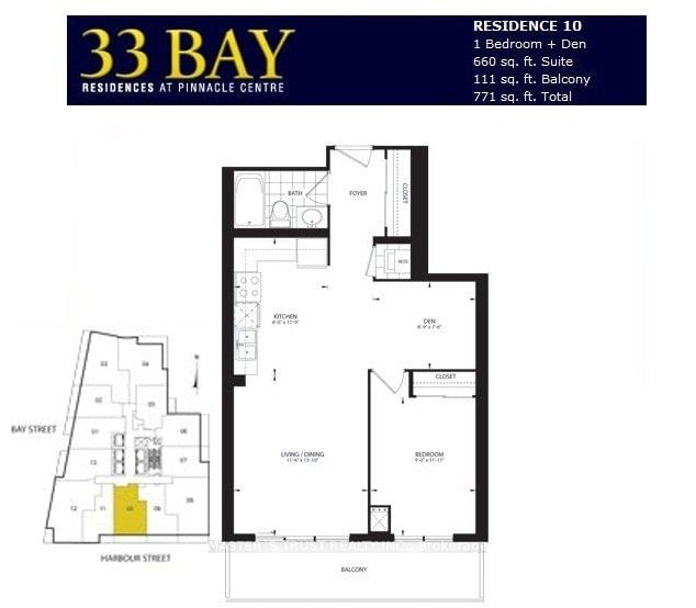 33 Bay St, unit 2710 for rent