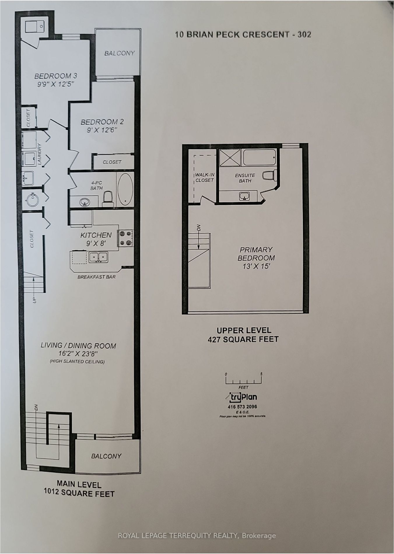 10 Brian Peck Cres, unit 302 for rent