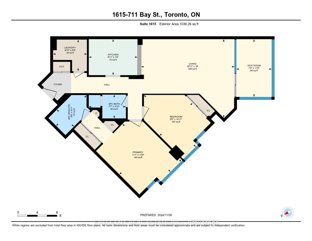 711 Bay St, unit 1615 for rent