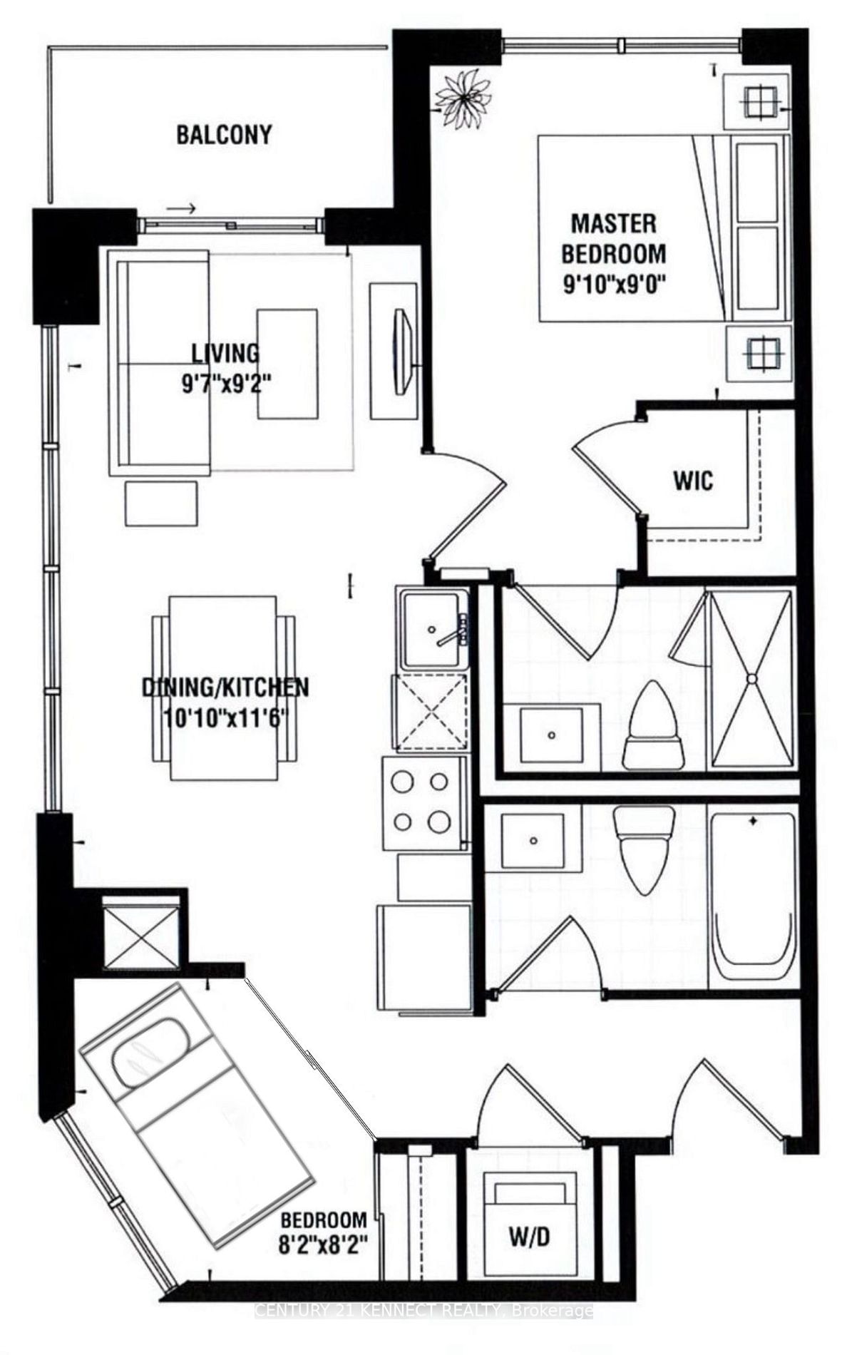 10 Meadowglen Pl, unit 411 for rent