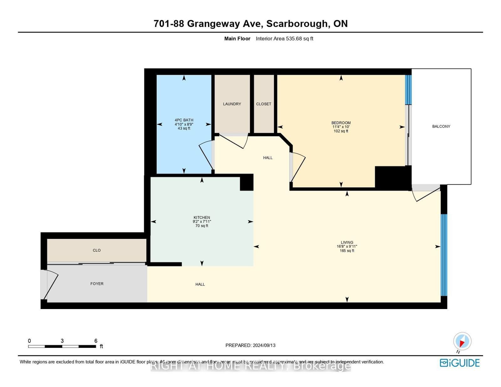 88 Grangeway Ave, unit 701 for rent