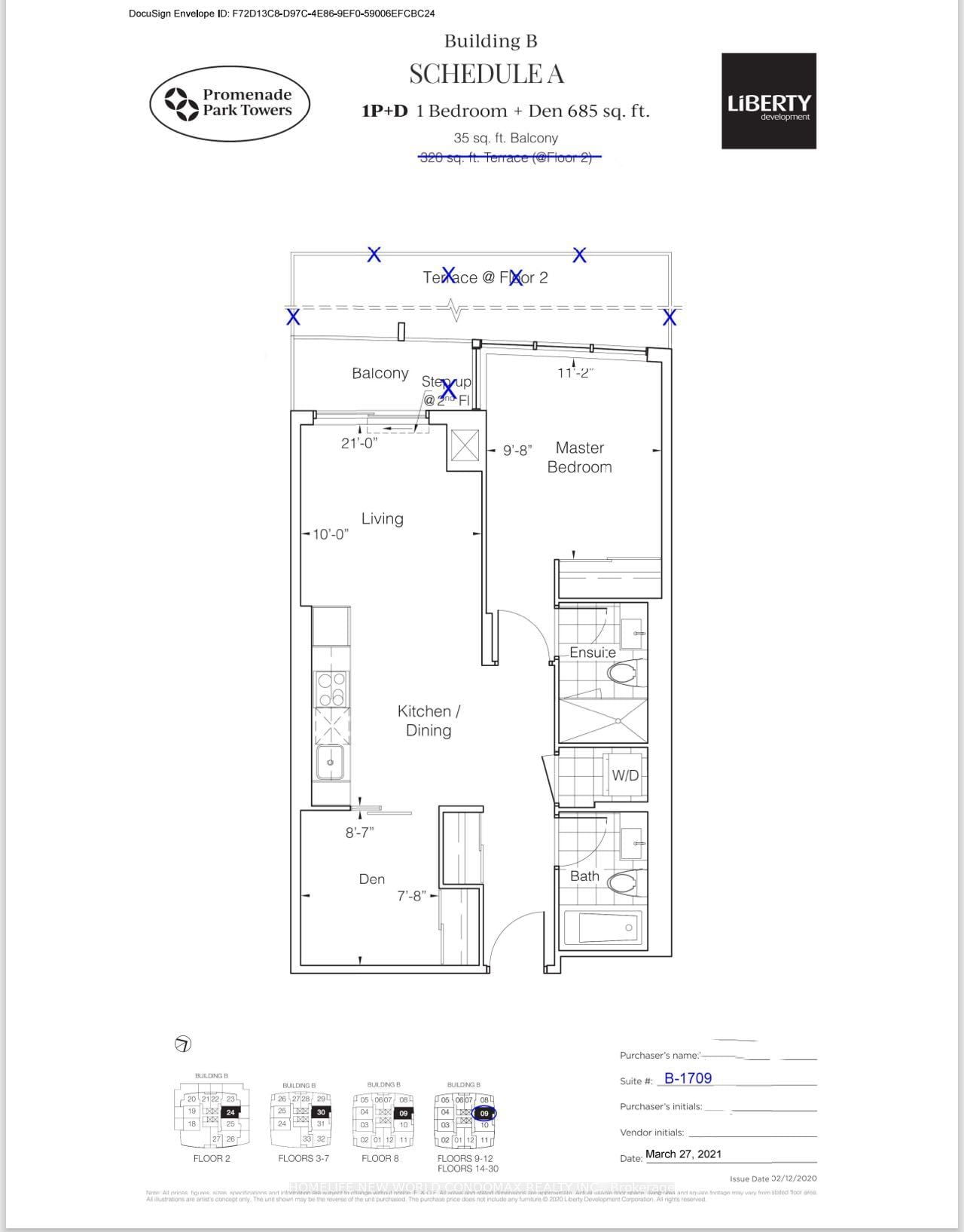 50 Upper Mall Way, unit 1709 for rent