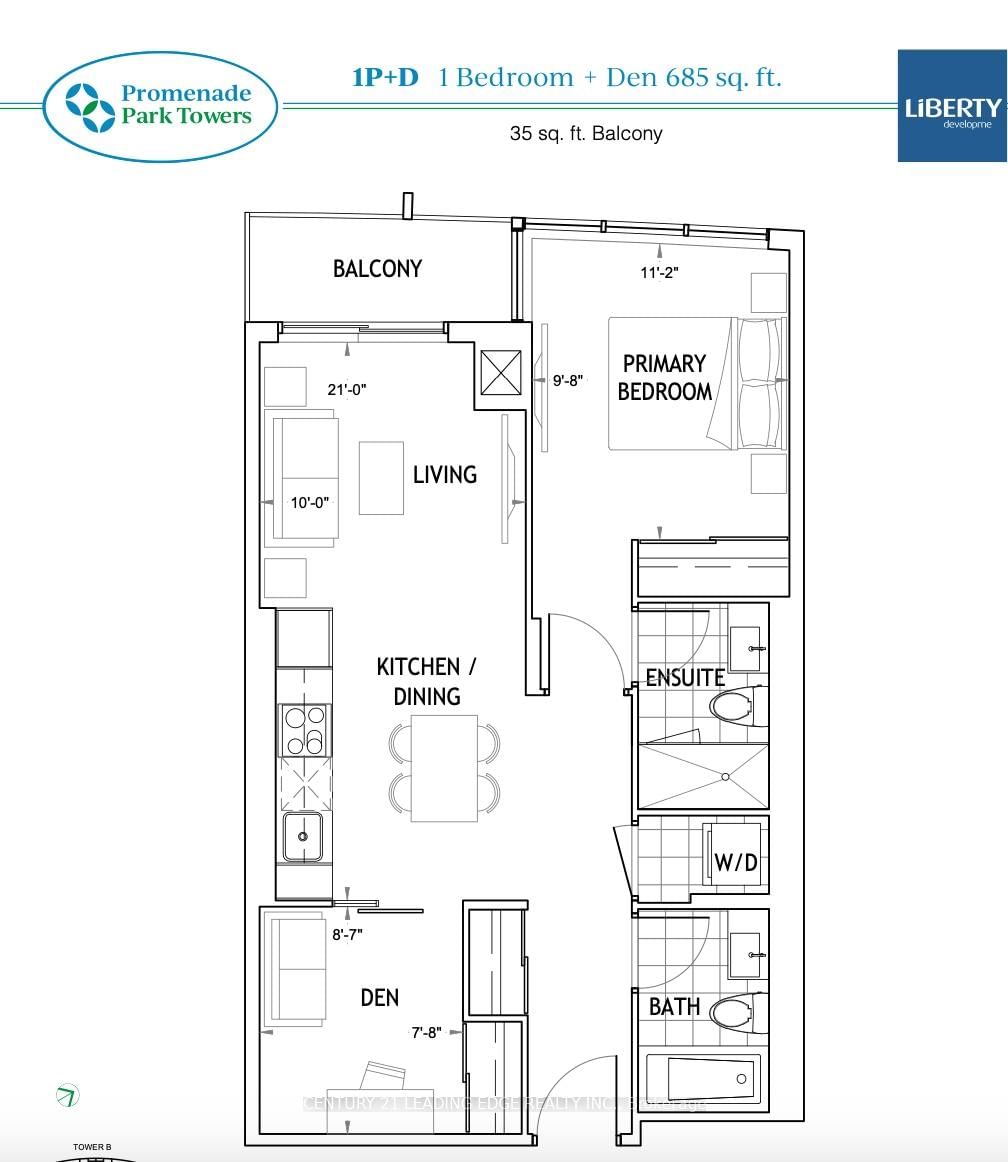 50 Upper Mall Way, unit 1809 for sale