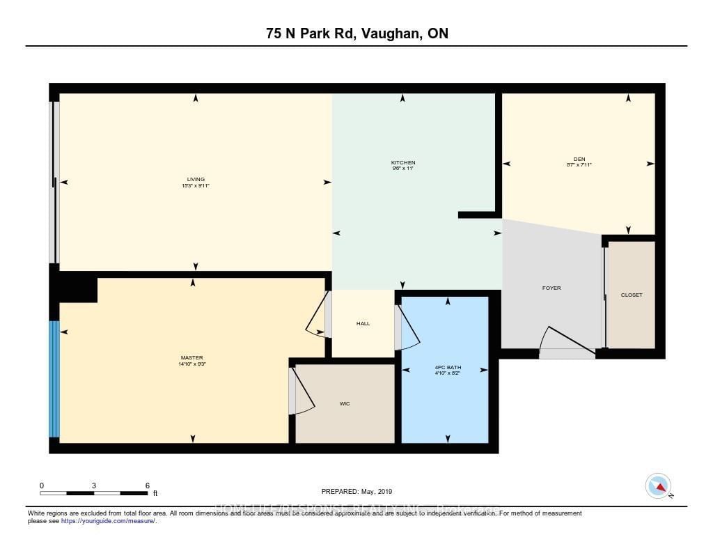 75 NORTH PARK Rd, unit 1506 for rent